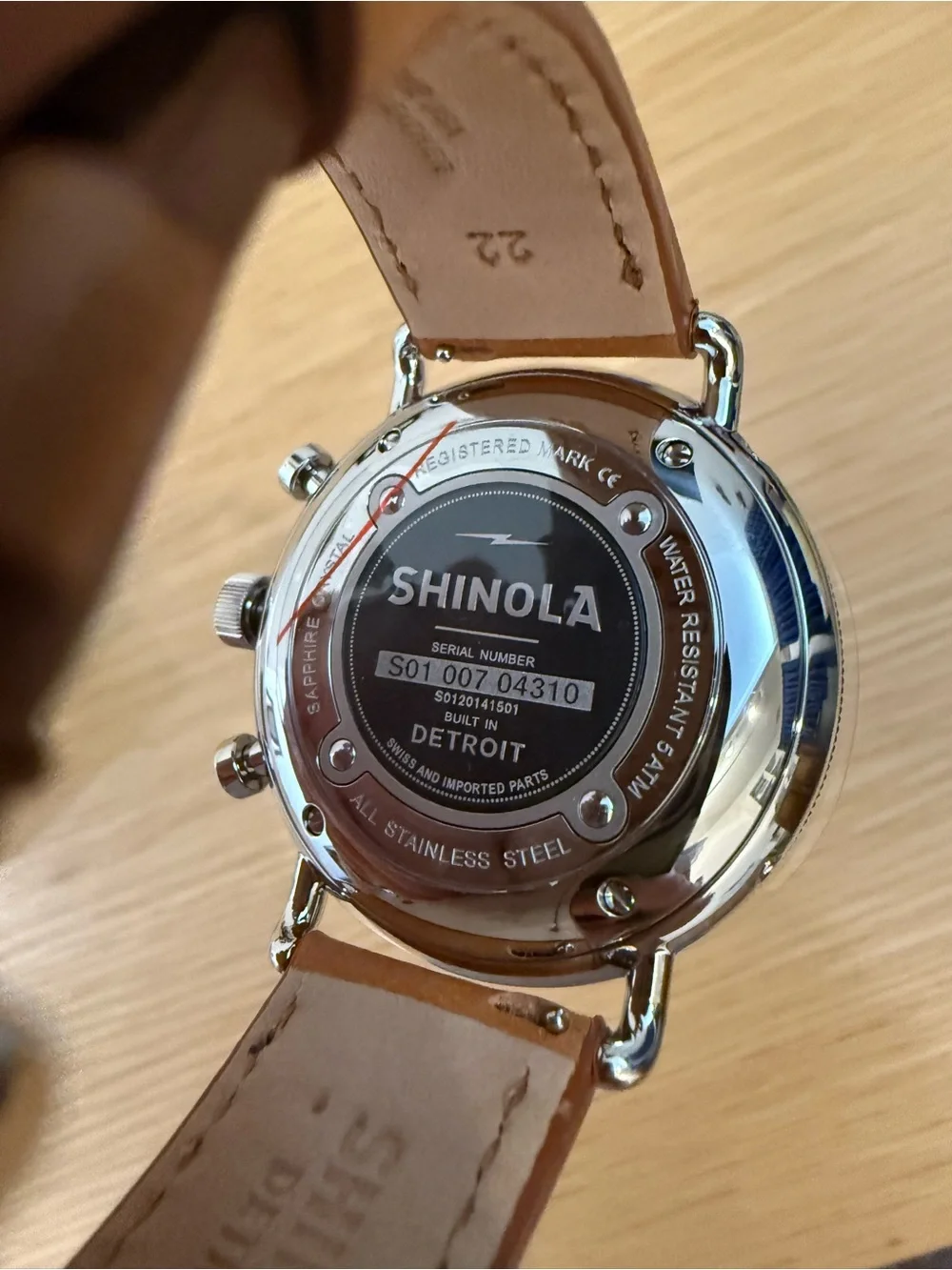 Shinola - White Dial, Tan Leather Strap